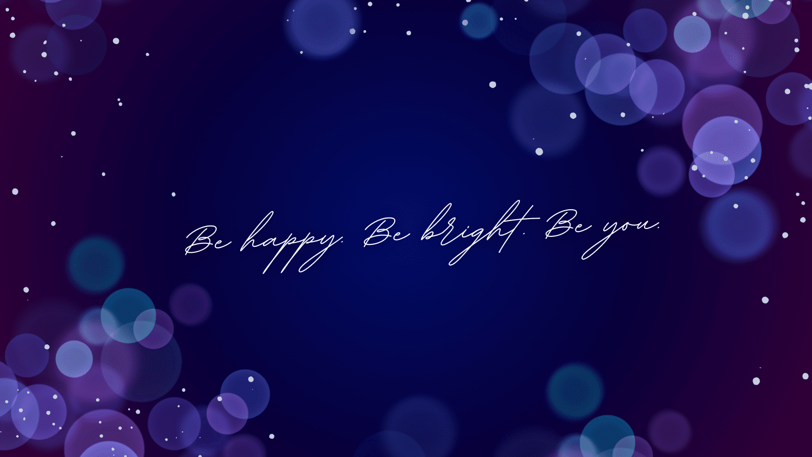 Blue Bokeh Gradient Motivational Facebook Cover
